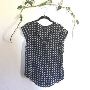 Cynthia Rowley Geo Print Silk Shirt Size S